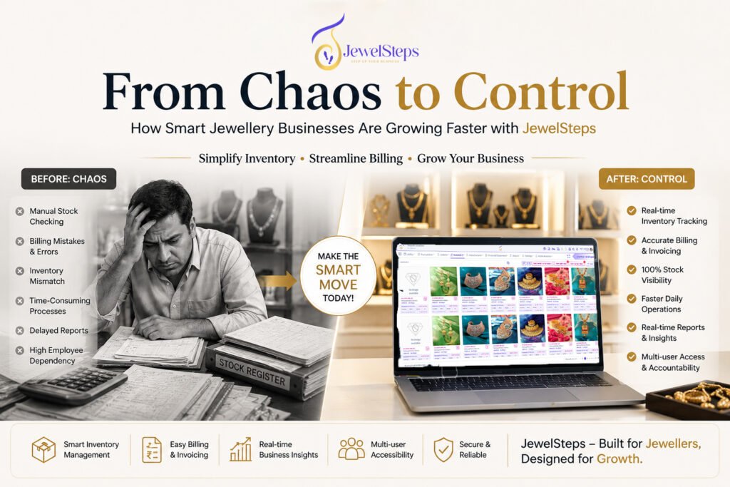 Real-time inventory tracking software for jewellery businesses