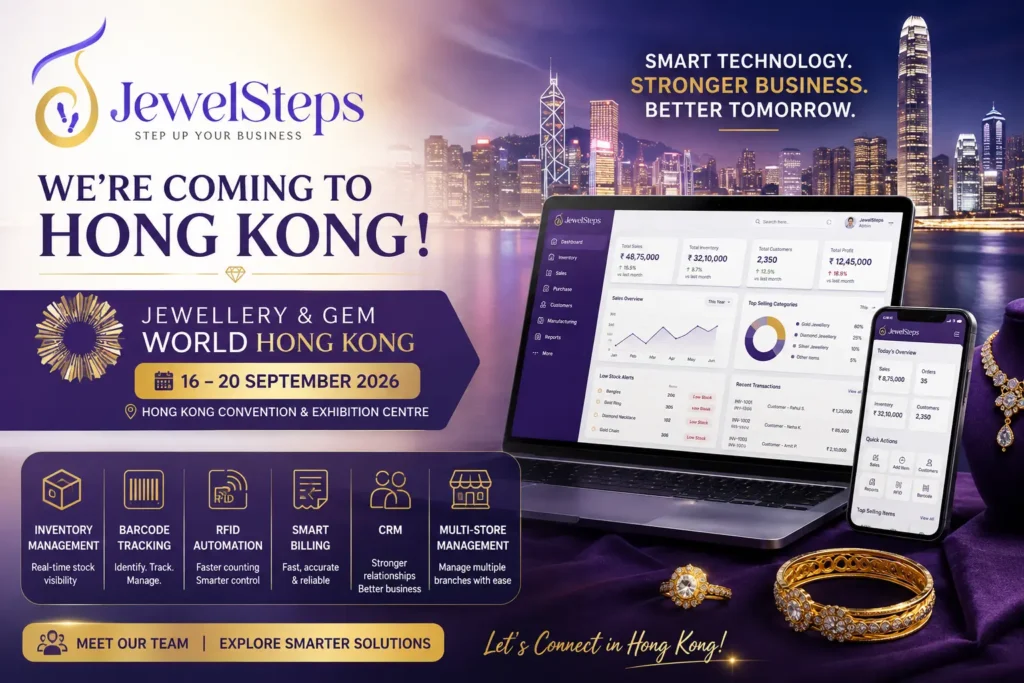 JewelSteps at Jewellery & Gem WORLD Hong Kong 2026 | Smart Jewellery Technology