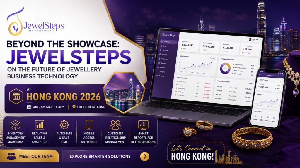 JewelSteps jewellery business management software at Hong Kong 2026 exhibition
